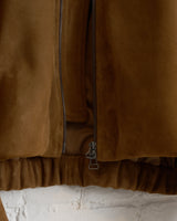 ARPENTEUR, VOL LINED LEATHER JACKET, TOBACCO