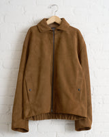 ARPENTEUR, VOL LINED LEATHER JACKET, TOBACCO