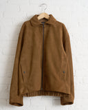 ARPENTEUR, VOL LINED LEATHER JACKET, TOBACCO