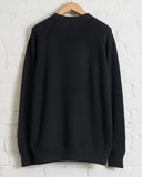 BATONER, CARIBBEAN SEAISLAND COTTON SIGNATURE CREW NECK, BLACK