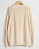 BATONER, CARIBBEAN SEAISLAND COTTON SIGNATURE CREW NECK, IVORY