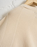 BATONER, CARIBBEAN SEAISLAND COTTON SIGNATURE CREW NECK, IVORY