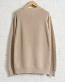 BATONER, CARIBBEAN SEAISLAND COTTON SIGNATURE CREW NECK, GREIGE
