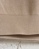BATONER, CARIBBEAN SEAISLAND COTTON SIGNATURE CREW NECK, GREIGE