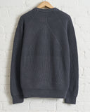BATONER, COTTON SIGNATURE CREW NECK, CHARCOAL