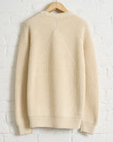 BATONER, COTTON SIGNATURE CREW NECK, IVORY