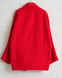 BOBOUTIC, 5060, DOUBLE BREASTED LONG JACKET, RED