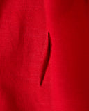BOBOUTIC, 5060, DOUBLE BREASTED LONG JACKET, RED