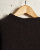 BOBOUTIC MOCK NECK CASHMERE SWEATER, BROWN