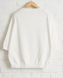 BOBOUTIC, 5011, SHORT SLEEVES SWEATER, MILK