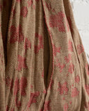 BOBOUTIC, 5031, TAPESTRY SLEEVELESS DRESS, SAND/RED
