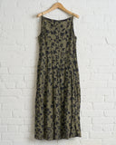 BOBOUTIC, 5031, TAPESTRY SLEEVELESS DRESS, GREEN/BLUE