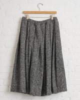 COMME DES GARCONS PLEATED TWEED SKIRT