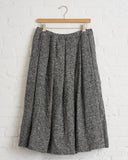 COMME DES GARCONS PLEATED TWEED SKIRT