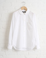 CDG BLACK, UNISEX BLOUSE, WHITE