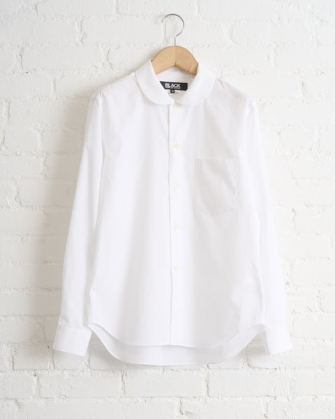 CDG BLACK, UNISEX BLOUSE, WHITE