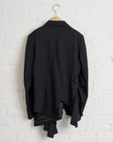 COMME DES GARCONS ASYM RUFFLE BLAZER