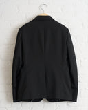 CDG BLACK, RUFFLE BLAZER, BLACK