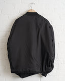 CDG, ASSYMETRICAL BOMBER JACKET, BLACK
