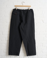 CDG BLACK, TWILL TROUSER, BLACK