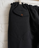 CDG BLACK, TWILL TROUSER, BLACK