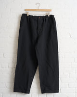 CDG BLACK, TWILL TROUSER, BLACK