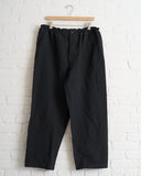 CDG BLACK, TWILL TROUSER, BLACK