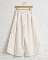 CHEZ VIDALENC, PANTS CAULISSE WL90, WHITE