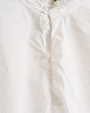 CHEZ VIDALENC, MINI MEDICI COTTON SHIRT, WHITE