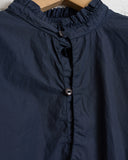 CHEZ VIDALENC, MINI MEDICI COTTON SHIRT, NAVY