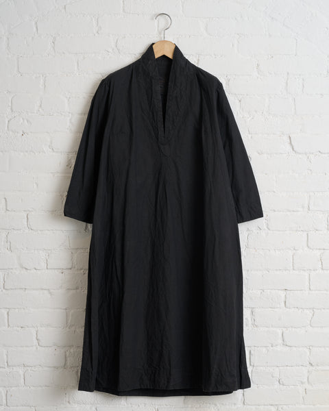 CHEZ VIDALENC, CLARA DRESS, COTTON SAILOR, BLACK