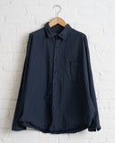 CHEZ VIDALENC, SHIRT AXL, COTTON KILBER, BLACK