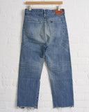 CHIMALA, CS42-WP01A, WOMEN'S 12OZ SELVEDGE DENIM WIDE TAPERED CUT