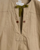 CHIMALA CS38-S03, SULFUR DYED CANVAS FRENCH ARMY CAMEL RIDE SMOCK