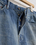 CHIMALA, CS42-WP01A, WOMEN'S 12OZ SELVEDGE DENIM WIDE TAPERED CUT