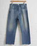 CHIMALA, CS42-WP01A, WOMEN'S 12OZ SELVEDGE DENIM WIDE TAPERED CUT