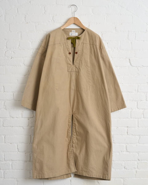 CHIMALA CS38-S03, SULFUR DYED CANVAS FRENCH ARMY CAMEL RIDE SMOCK