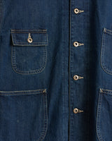 CHIMALA CS38-JT13, UNISEX AMOSKEG SELVEDGE DENIM SHORT WORK JACKET