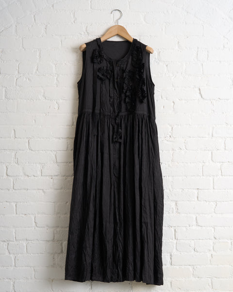 CHRISTIAN PEAU, RUFFLE SILK DRESS