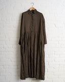 CHRISTIAN PEAU, SILK DRESS, MOSS