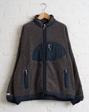 COTTLE, SUNSET PILE JACKET, SUMI INDIGO LAOS