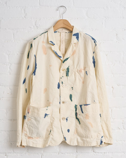 COTTLE, SILK & HEMP LEAF VEIN REVERSIBLE JACKET