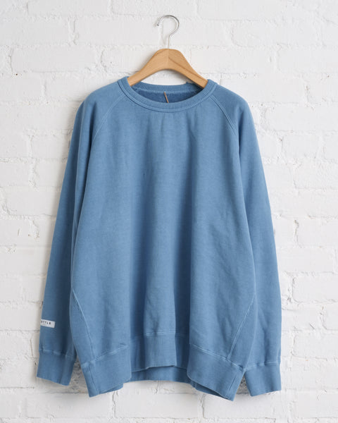 COTTLE, ASAGI INDIGO BLUE, LIFE BOTANICAL CREW NECK