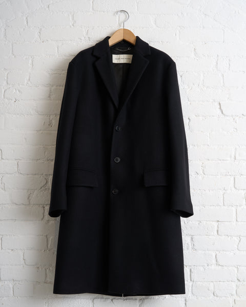 DRIES VAN NOTEN, RUSTIC BIS COAT, BLACK