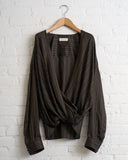 DRIES VAN NOTEN, CAMIEL W.W.SHIRT, BROWN