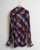 DRIES VAN NOTEN, CLICKYS SHIRT, BURGUNDY