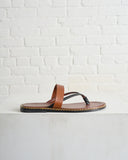 DRIES VAN NOTEN, LEATHER SANDALS, BURGUNDY
