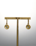 GOODMAN MORRIS, HOOP EARRINGS AND DIAMOND CHARMS