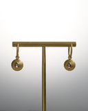 GOODMAN MORRIS, HOOP EARRINGS AND DIAMOND CHARMS