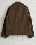 EVAN KINORI, COTTON/WASHI PAPER WOVEN ZIP JACKET